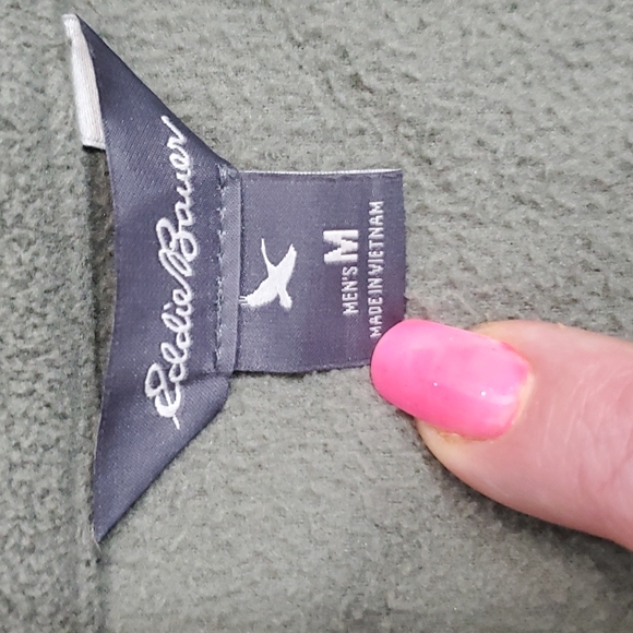 Men's Eddie Bauer 1/4 Zip Pullover Size M - Picture 3 of 5